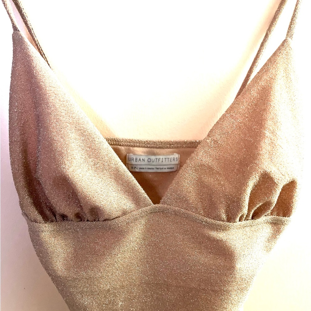 Urban Outfitters Gold Shimmer Bralette